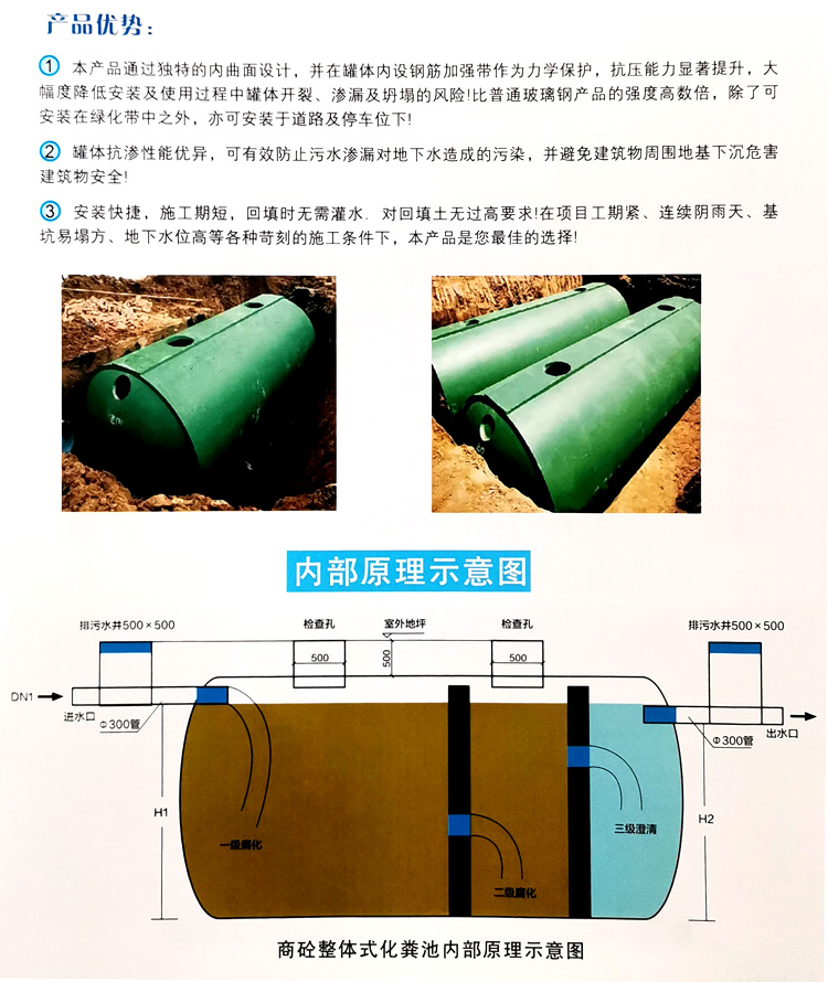 礼纪镇玻璃钢化粪池